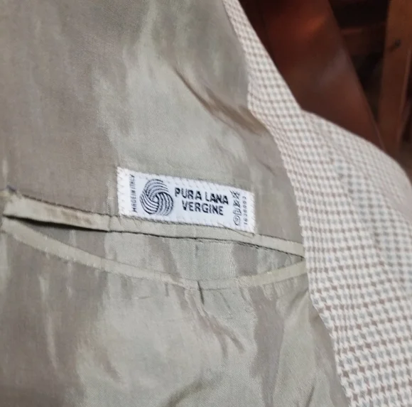 Enrico Coveri Italian Men's Classic Checkered Blazer - Picture 8 of 15